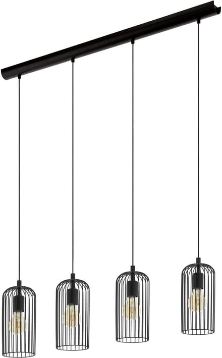 EGLO Roccamena 1 Hanglamp - E27 - 97,5 cm - Zwart