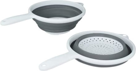 BORVAT® - Opvouwbaar Vergiet 22 cm - Hittebestendig 140°C - Wit / Grijs