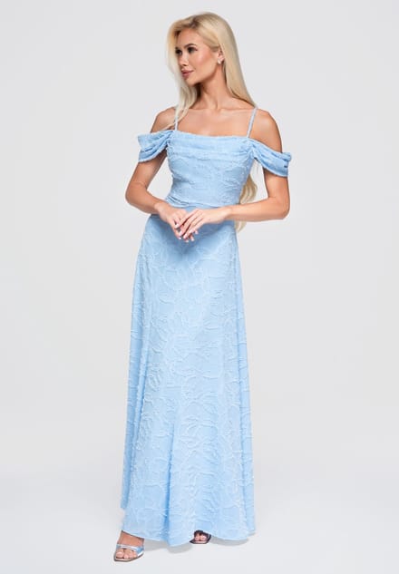 LARICA Jurk - Rits - Gebloemd - Jurk Blauw XL