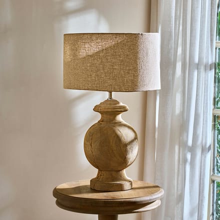 LOBERON Tafellamp Everholt beige/bruin