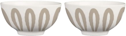 Gusta - Noodle kom - Ø15x7,5cm - Set van 2 - incl. stokjes