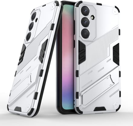 Solidenz StandGuard Xtreme geschikt voor Samsung Galaxy A35 hoesje - Wit