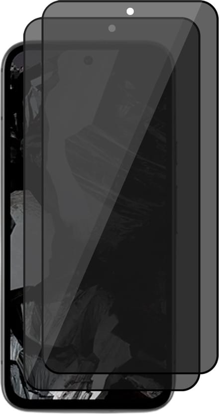 Privacy Screenprotector geschikt voor Google Pixel 8a - 2x Volledig Dekkend Glas Screen Protector