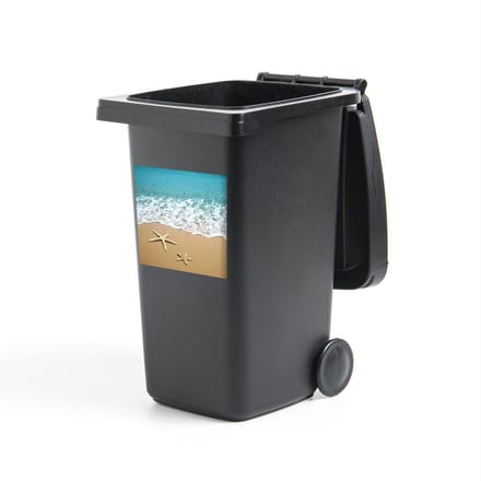 Container sticker Zee - Strand - Zeester - 40x40 cm - Kliko sticker