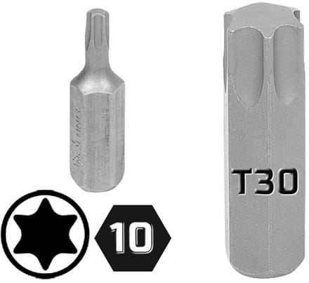 King Tony Torx Bit T30 x 36mm 10mm Zeskant 1/2"