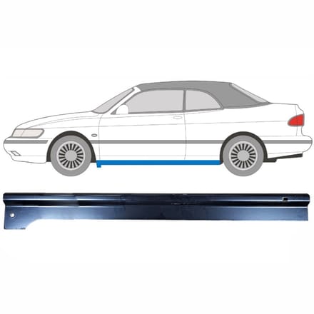 Reparatie dorpel voor Saab 900 1978-1998 / Links