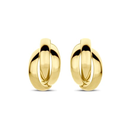 Yo&No Oorbellen - dames - Stekeroorringen - Sieraden Vrouw - Goud 14 Karaat