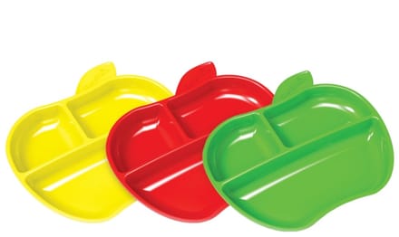 Munchkin Lil' Apple Plates - Kinderbord - Kinderservies - Per 3 Stuks - Vanaf 6 Maanden