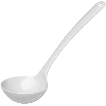 HENDI Sauslepel – 0,14L – Wit – 300x93 mm – Vaatwasser- en magnetronbestendig