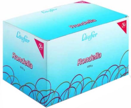 laufer rondella elastiek in doosje -1000gr rood