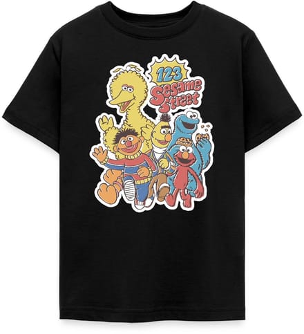 Sesamstraat 123 Sesame Street Groep T-Shirt Tiener