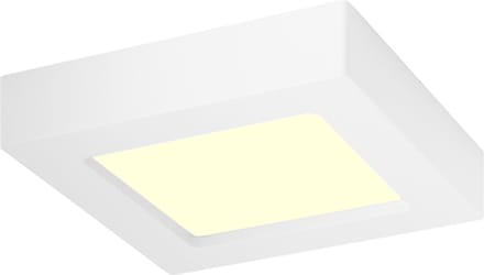 LED Downlight Slim Pro - Aigi Strilo - Opbouw Vierkant 6W - Warm Wit 3000K - Mat Wit - Kunststof