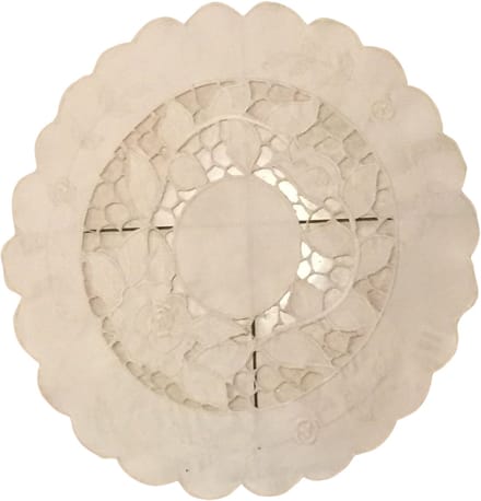 Siervolle Tafelkleed / Tafel Decoratie | Tafellaken / Versiering | 35x35 CM - Creme