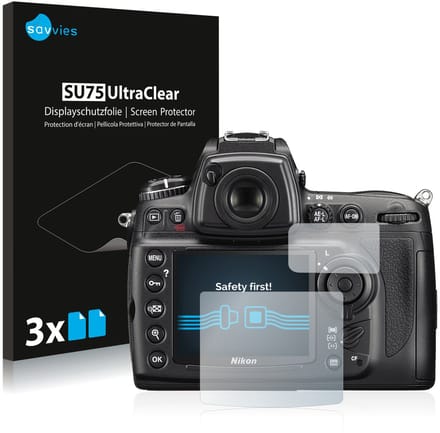 Savvies - Screenprotector voor Nikon D700 - Folie Beschermfolie transparant 6 Stuks