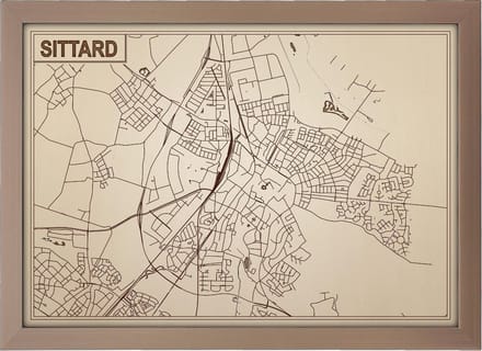 Decoratief Beeld - Houten Van Sittard - Hout - Bekroned - Bruin - 21 X 30 Cm