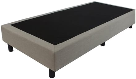 Nessa® - 80x190 Boxspring Amsterdam - Crème - Beige Meubelstof