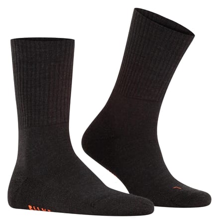 FALKE Walkie Light eenkleurig wol functioneel materiaal sokken unisex grijs - maat 46-48