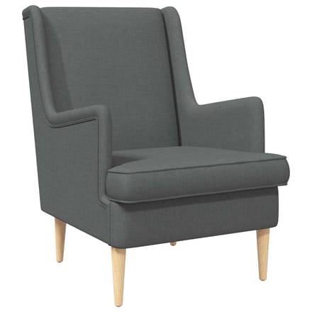 vidaXL - Fauteuil - Donkergrijs - Stof
