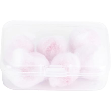 6 Pièces Bouchons d'Oreilles Imperméables Réutilisables Réduction du Bruit Cire Coton Bouchons d'Oreilles pour la Natation white