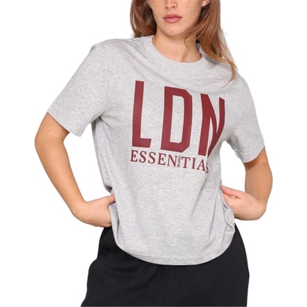 Blank Essentials Oversized T-shirt voor dames, Londen (Grijze Mergel)