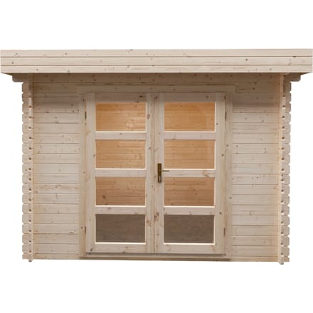 Houten tuinhuisje Modern platdak 300x250cm / 28mm