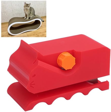 Kartonnen Snijder voor Kattenkrabbers in Rood