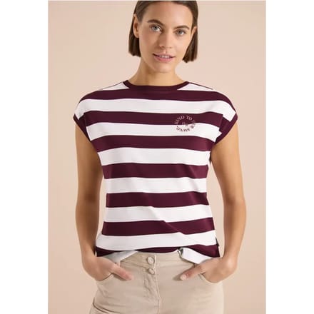 Shirt met strepen en printdetail