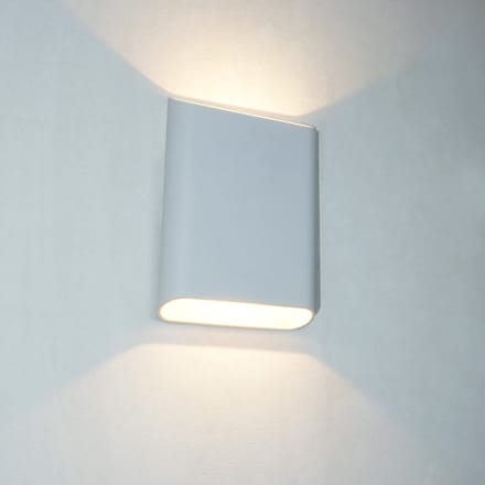 Artdelight Wandlamp Diaz-L Wit Dim to Warm 2 x 6Watt IP65