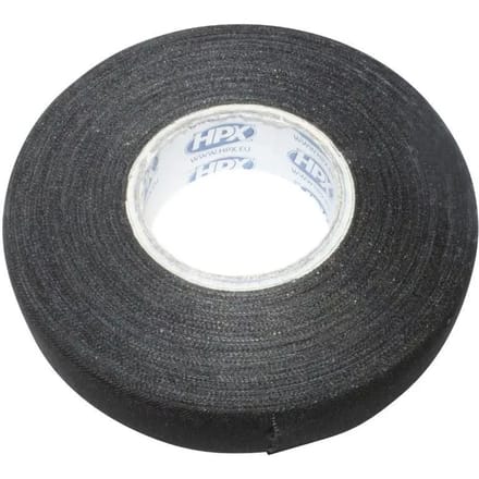 Linnen tape voor kabelbescherming - zwart 19mm x 25m