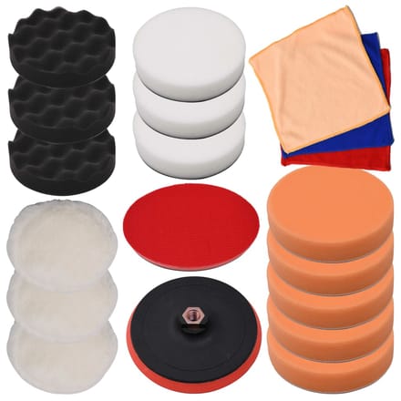 vidaXL - 18-delige - Polijstpadset - 150 - mm