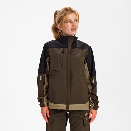 Engel Entire werkjack met 4-weg stretch voor dames 1341-234 - Forest Green / Black - L