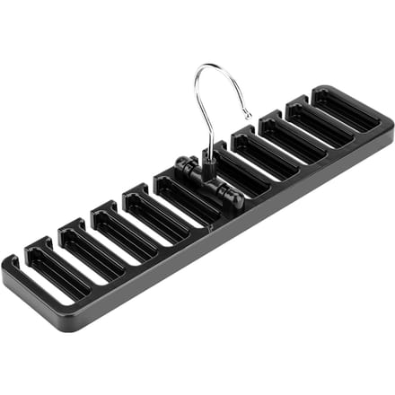 10 Sleuven Stropdas Riem Sjaal Rek Organizer Stevig Plastic Kast Kledingkast Ruimtebespaarder Bruin black