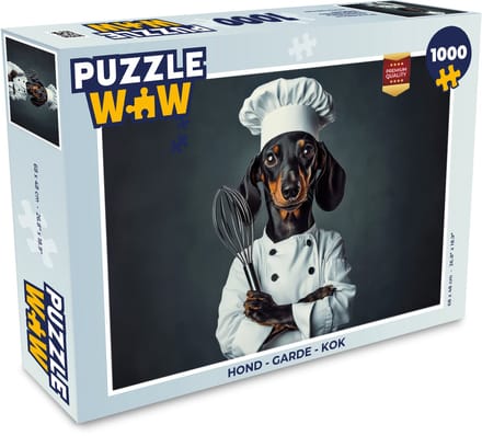 Puzzel Hond - Garde - Kok - Legpuzzel - Puzzel 1000 stukjes volwassenen