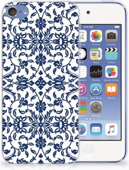 Back Cover voor Apple iPod Touch 5 | 6 TPU Case Flower Blue