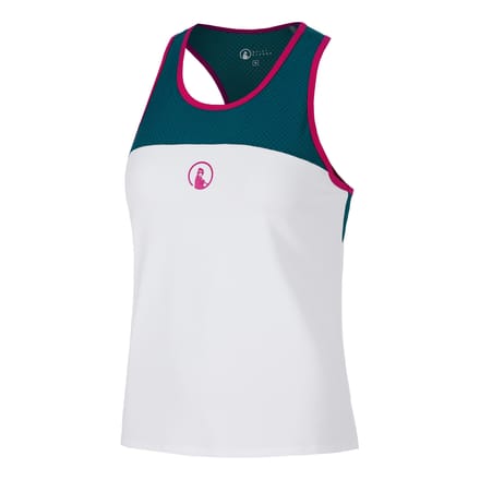 Quiet Please Create Racerback Tanktop Dames-Petrolblauw,Veelkleurig