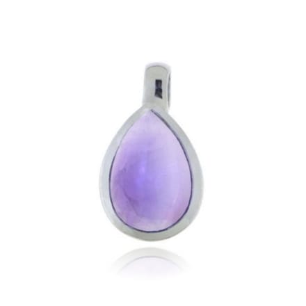 SilverGems Zilveren hanger met Amethist edelsteen