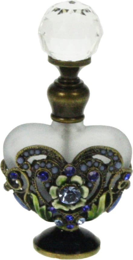 Parfumflesje Hartje blauw 4x2x8cm
