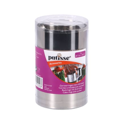 Patisse garneerringen set – 2-delig, Ø 7 cm (2 stuks)