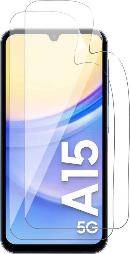 Screenprotector geschikt voor Samsung Galaxy A15 - 2x FlexGuard Screen Protector