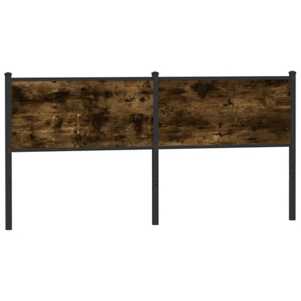 vidaXL - Vervangend - hoofdbord - 180 - cm - en - staal - gerookt - eikenkleurig