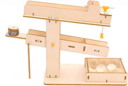 Bouwpakket Knikkerbaan van hout- Science Kit