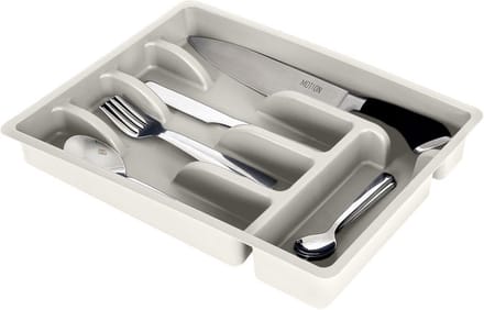 Bestekbak Asgrijs 36x25,5 cm - Bestekhouder - Bestekcassette - Besteklade