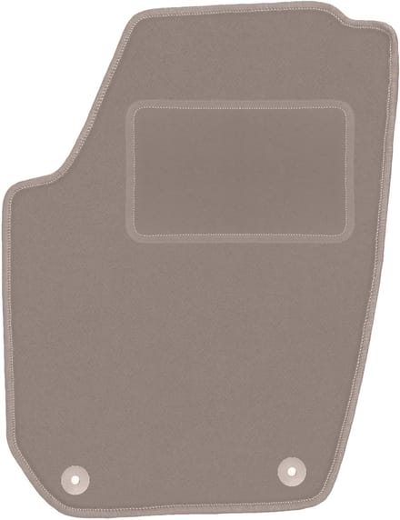 Beige bestuurdersmat voor: Skoda Fabia II hatchback, stationwagen (2007-2014)