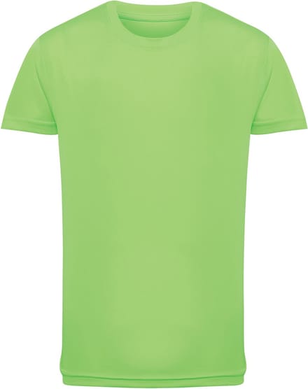 TriDri Kids Performance T-Shirt TR10B - Lightning Green - 3/4