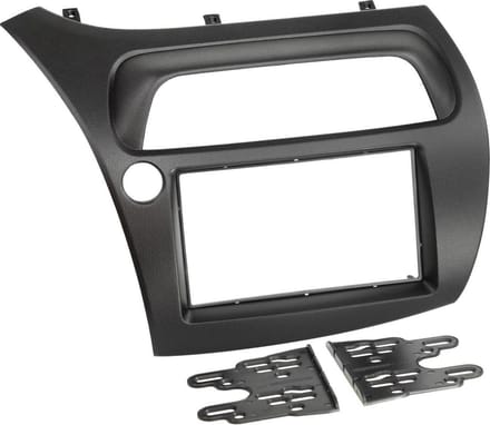 2-DIN Paneel geschikt voor Honda Civic 2006-2012 - Kleur: zwart