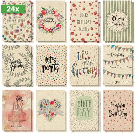 Verjaarsdagskaarten 'Happy Grassy Birthday'