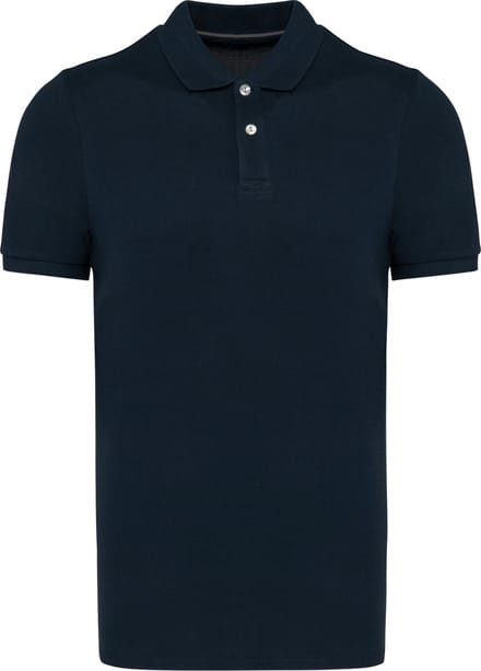 Herenpolo Supima® korte mouwen Donkerblauw - L