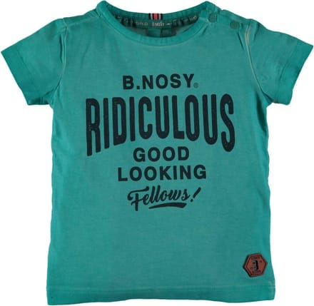 B. Nosy Jongens T-shirt - Aqua marine - Maat 80