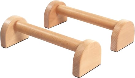 DD® Parallettes - Calisthenics - Dip Bars - 30x12x10cm - Bruin