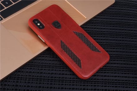 UNIQ Accessory iPhone X-Xs Kunstleer Hard Case Back cover - Rood